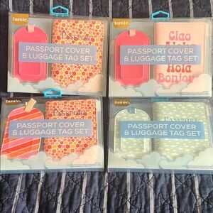 Luggage Tag and Passport Cover Set - you get all 4 packs!